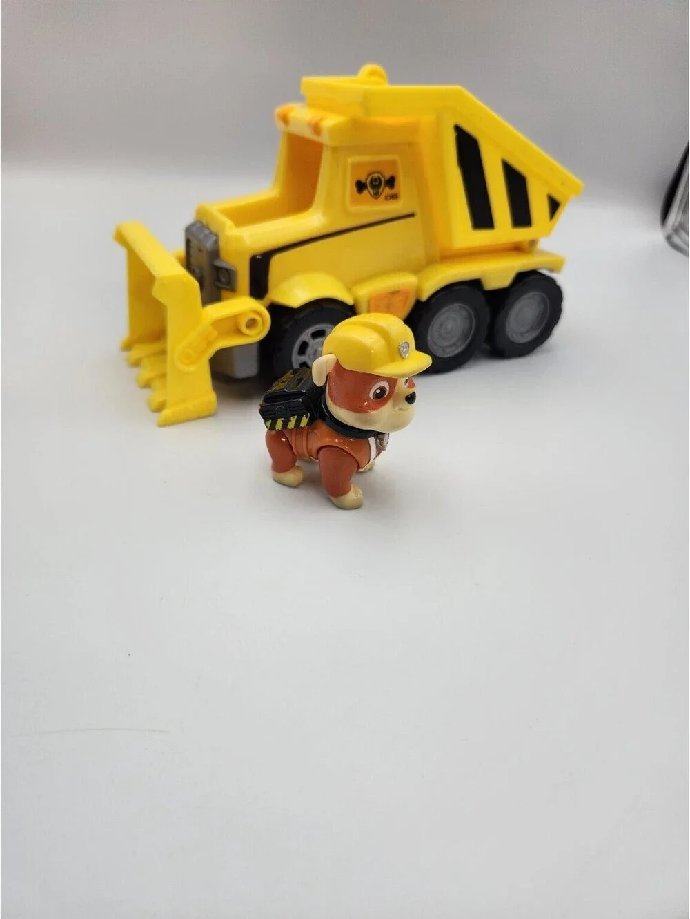 Paw Patrol Rubble Ultimate Rescue Construction Dump Truck & Bulldozer Toy D3